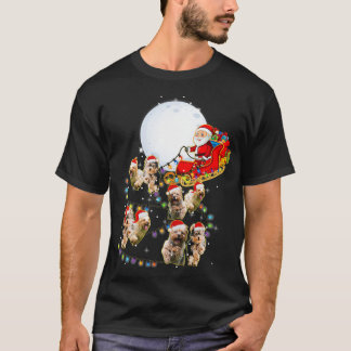 Yorkshire Terrier jul Santa Sleigh Rolig hund T Shirt
