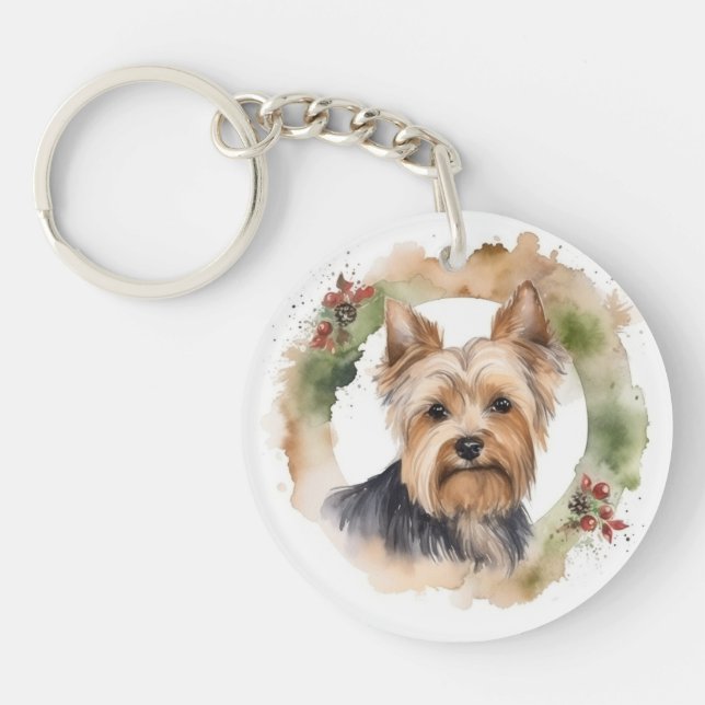 Yorkshire Terrier-jul-Valpen för andningsfag (Framsidan)