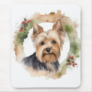 Yorkshire Terrier-jul-Valpen för andningsfag Musmatta