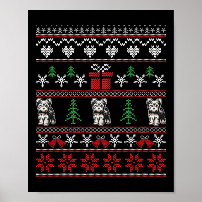 Yorkshire Terrier-julfamiljen Ugly jul Poster (Framsidan)