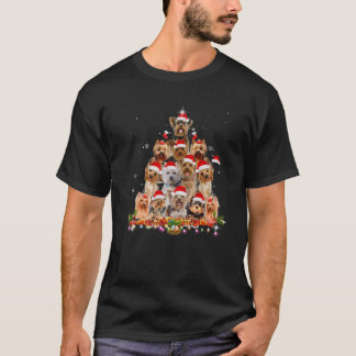 Yorkshire Terrier Julgran Hund Santa Julafton Fu T Shirt