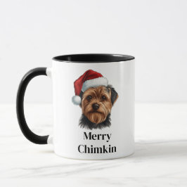 Yorkshire Terrier Julhatt Julhund Mugg
