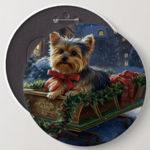 Yorkshire Terrier Julhögtiden Knapp