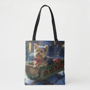 Yorkshire Terrier Julhögtiden Tygkasse