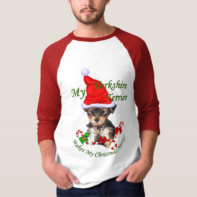 Yorkshire Terrier-julklappar Tee (Framsida)