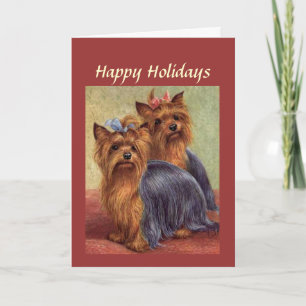 Yorkshire Terrier-julkort Helgkort