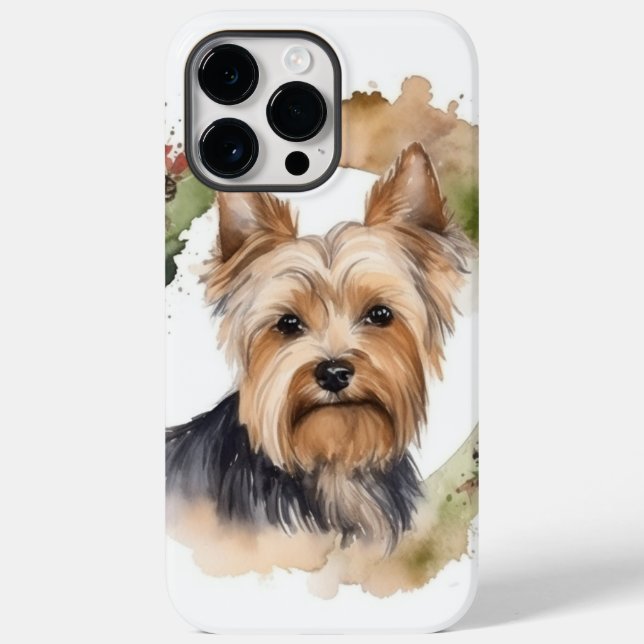 Yorkshire Terrier Julkrans Festlig Valp (Baksida)