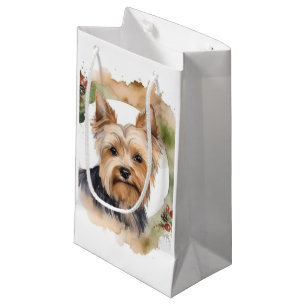 Yorkshire Terrier Julkrans Festlig Valp