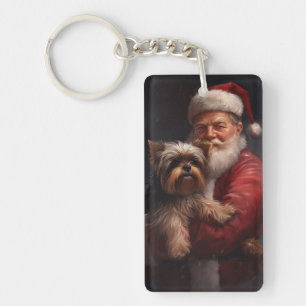 Yorkshire Terrier Jultomten Festive jul