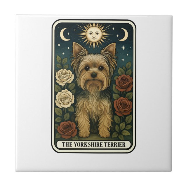 Yorkshire Terrier Kakelplatta (Framsidan)