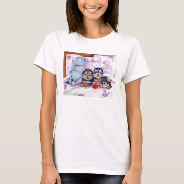 Yorkshire Terrier Keds Shoes T Shirt (Framsida)