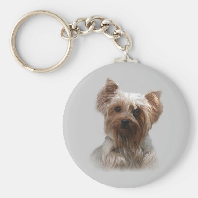 Yorkshire Terrier Keychain Nyckelring (Framsidan)