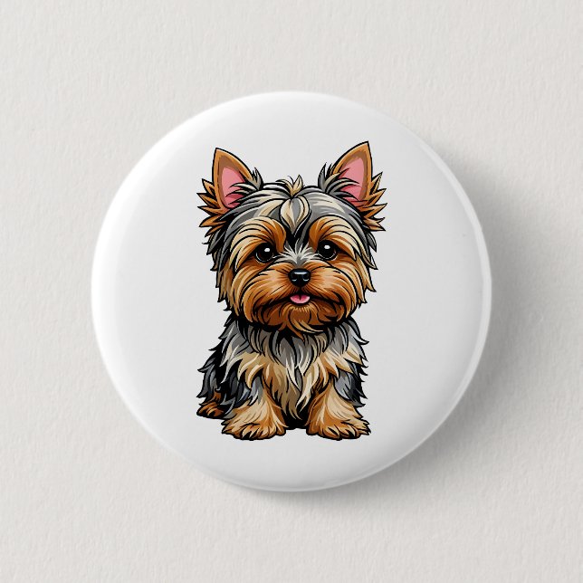 Yorkshire Terrier Knapp (Framsida)