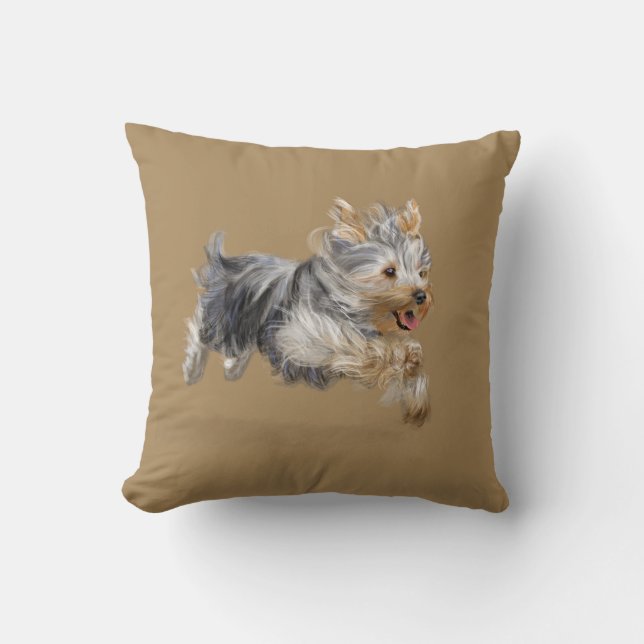 Yorkshire Terrier Kudde (Framsida)