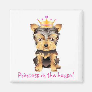 Yorkshire Terrier Leksak Hund Princess Gift Magnet
