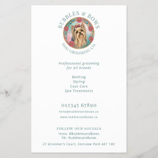 Yorkshire Terrier Logotyp Flyer för Hundsalong