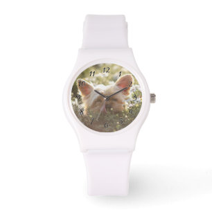Yorkshire Terrier Luting i Sol slickande läppar Armbandsur
