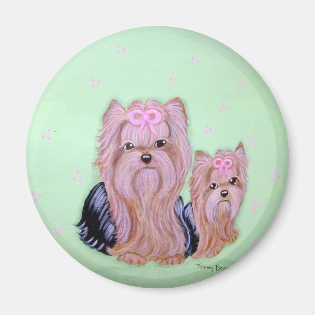 Yorkshire Terrier Magnet (Framsidan)