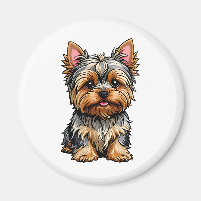 Yorkshire Terrier Magnet (Framsidan)