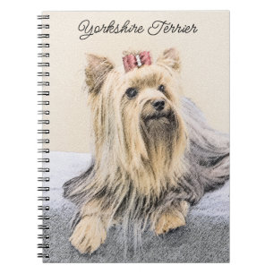 Yorkshire Terrier-målning - Söt originell hundkons Anteckningsbok