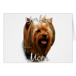 Yorkshire Terrier Mamma 2 Hälsningskort