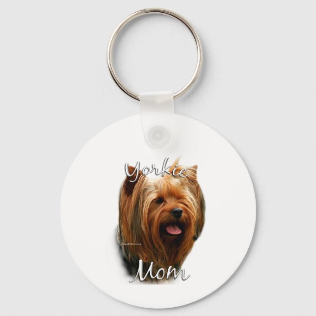 Yorkshire Terrier Mamma 2 Nyckelring (Framsida)