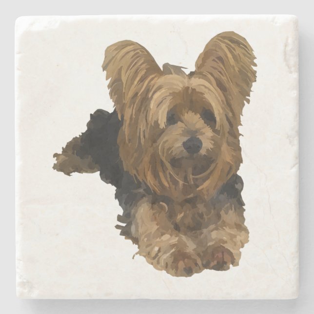 Yorkshire Terrier Marble Underlägg (Framsidan)