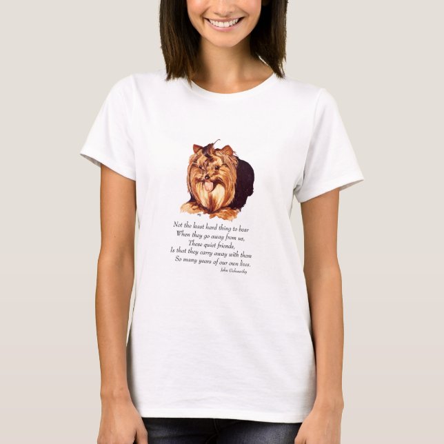 Yorkshire Terrier Minnesgåva T Shirt (Framsida)