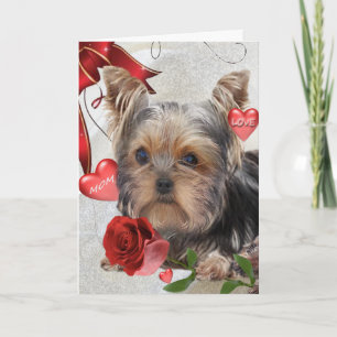 Yorkshire Terrier Momma Kärlek Helgkort