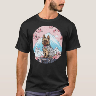 Yorkshire Terrier Mount Fuji Rolig hund Landmark T Shirt