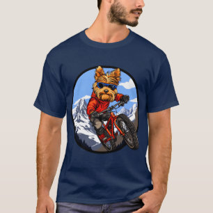 Yorkshire Terrier Mountaincykel / Biker Terrier T- T Shirt