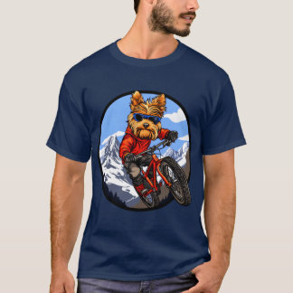 Yorkshire Terrier Mountaincykel / Biker Terrier T- T Shirt
