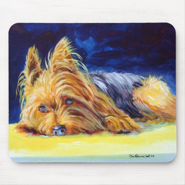 Yorkshire Terrier Mousepad Musmatta (Framsidan)