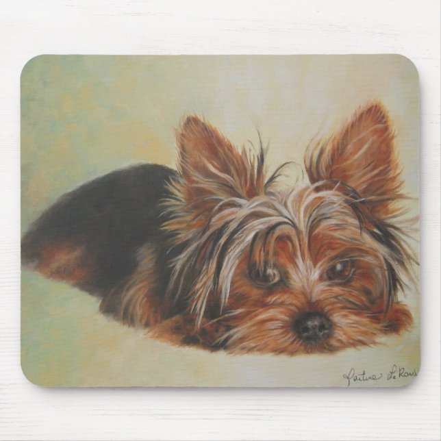Yorkshire Terrier Mousepad Musmatta (Framsidan)