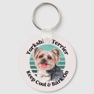 Yorkshire Terrier-nyckelkedja för lustiga citattec Nyckelring
