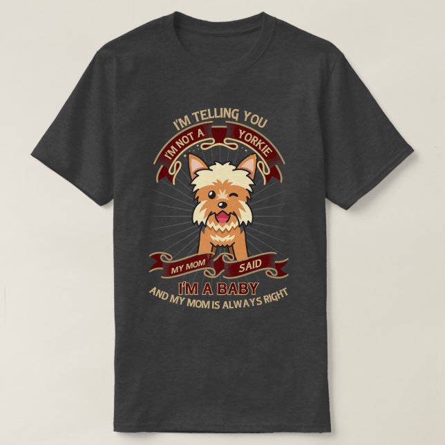 Yorkshire Terrier Owner Hund Breeder Puppy Älskare T Shirt (Design framsida)