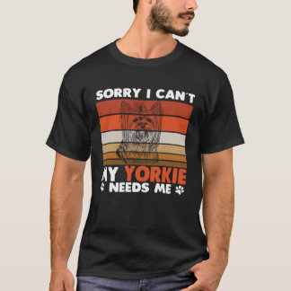 Yorkshire Terrier Owner Retro Vintage My Yorkie Ne T Shirt