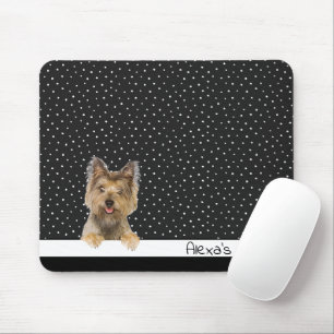 Yorkshire Terrier på Polka dots Musmatta