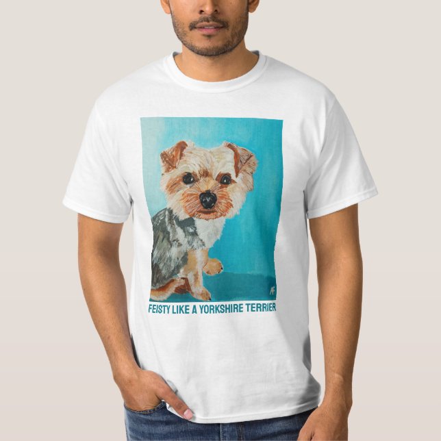 Yorkshire Terrier Painting av Alfred Fox T Shirt (Framsida)