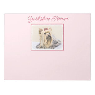 Yorkshire Terrier Painting - Cute Original Hund Ar Anteckningsblock