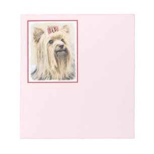 Yorkshire Terrier Painting - Cute Original Hund Ar Anteckningsblock