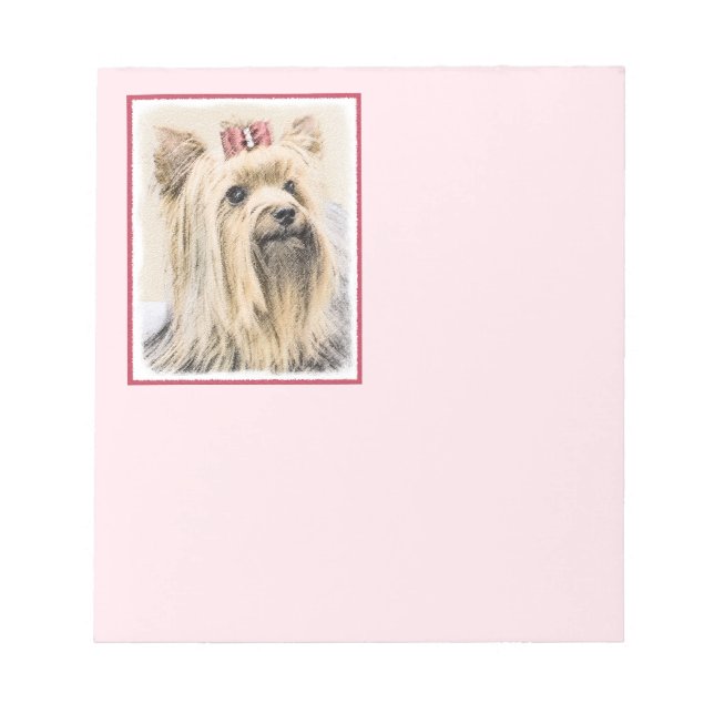 Yorkshire Terrier Painting - Cute Original Hund Ar Anteckningsblock (Framsida)