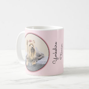 Yorkshire Terrier Painting - Cute Original Hund Ar Kaffemugg