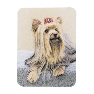 Yorkshire Terrier Painting - Cute Original Hund Ar Magnet