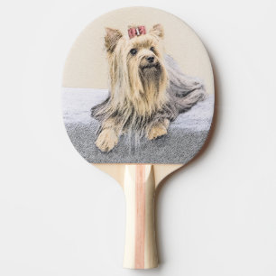 Yorkshire Terrier Painting - Cute Original Hund Ar Pingisracket