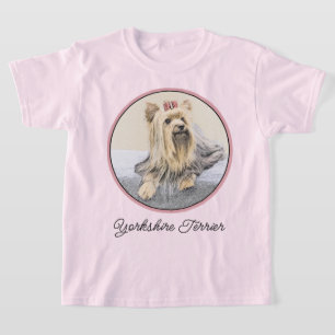 Yorkshire Terrier Painting - Cute Original Hund Ar T Shirt