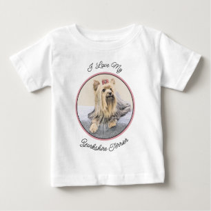 Yorkshire Terrier Painting - Cute Original Hund Ar T Shirt