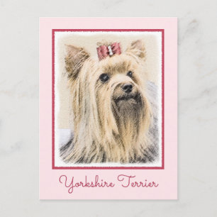 Yorkshire Terrier Painting - Cute Original Hund Ar Vykort