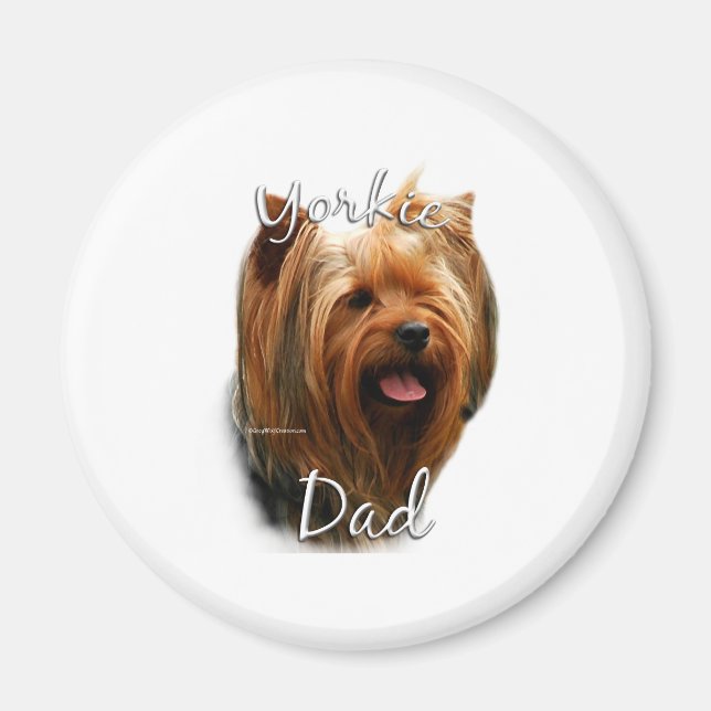Yorkshire Terrier Pappa 2 Magnet (Framsidan)