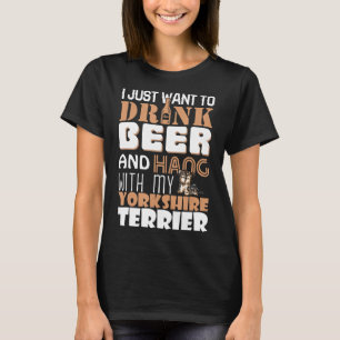 Yorkshire Terrier Pappa Shirt Funny Fars dag Hund T